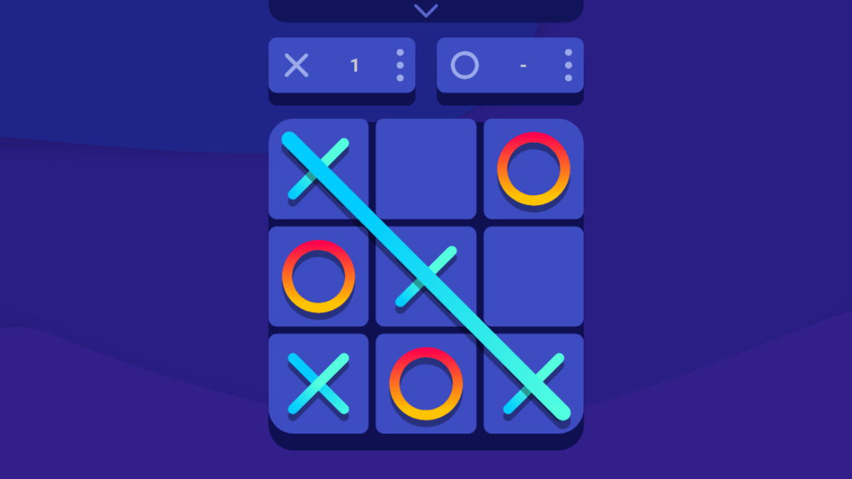 screenshot of tic-tac-toe game